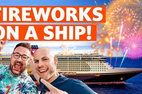 Fireworks ON A CRUISE SHIP and the Most UNUSUAL Caribbean Port!