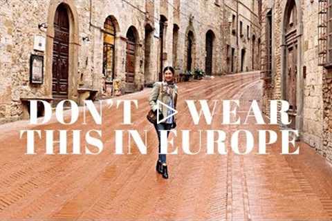 How To NOT Look Like A Tourist | What To Wear In Europe