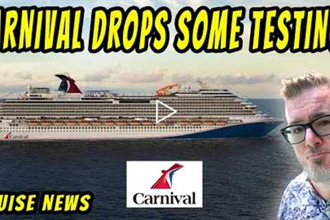 CARNIVAL DROPS TESTING BEFORE ROYAL, FISHING BOAT COLLIDES WITH CRUISE SHIP, and MORE CRUISE NEWS