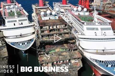 How $300 Million Cruise Ships Are Demolished | Big Business
