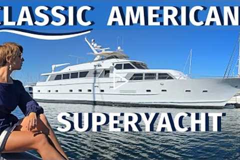 $599,000 1984 BROWARD 98' 30M CLASSIC SUPERYACHT WALKTHROUGH & SPECS / Liveaboard Motor Yacht..