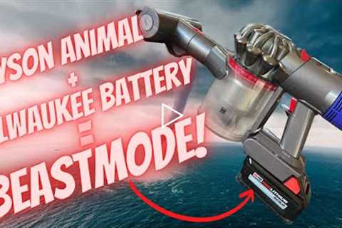 We can finally replace our Dyson Vacuum Battery and use our Milwaukee or DeWalt Batteries! #shorts