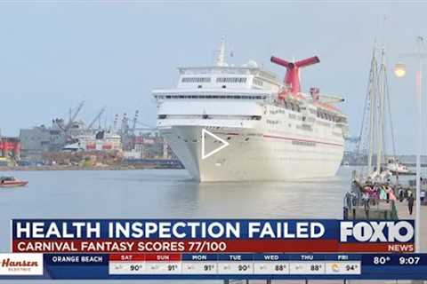 Carnival Fantasy cruise ship fails health inspection