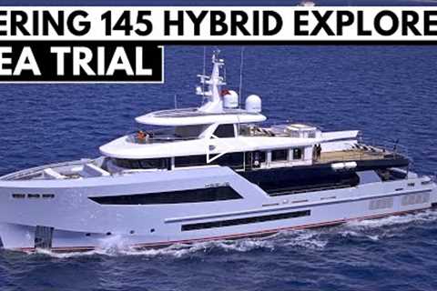 BERING 145 HEEUS SEA TRIAL (exclusive!) FLAGSHIP HYBRID EXPLORER SUPERYACHT Expedition Yacht Tour