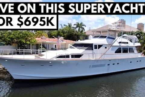 1984 PALMER JOHNSON 84' CLASSIC SUPERYACHT TOUR / Perfect Loop Liveaboard Yacht