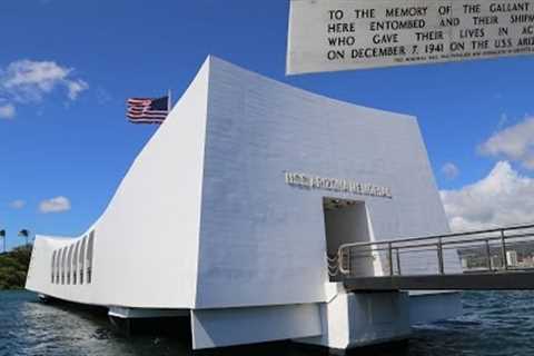 The USS Arizona memorial, Pearl Harbor in Hawaii