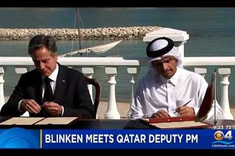 Sec. Blinken Meets With Qatar Deputy PM During Controversial World Cup