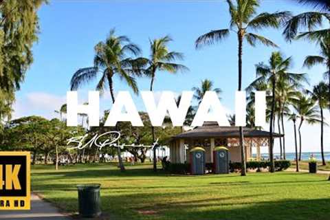 Hawaii Beach, USA In 4K ULTRA HD 60FPS Drone Video