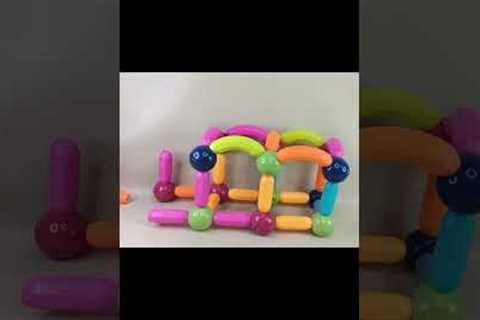 Playing With Magnets MS20 #shorts #playing #magnet #magnetics #sticks #balls #toys