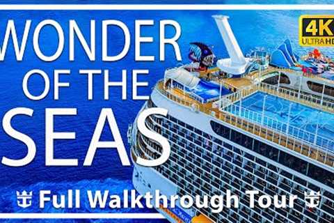 Wonder of The Seas | Full Walkthrough Ship Tour & Review | Royal Caribbean | SUPER NEW SHIP