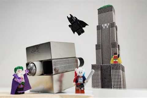 Batman''s tower VS Joker''s magnetic cannon | Magnetic Games