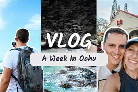 A Week in Oahu Hawaii Travel Vlog | Beaches, hikes, museums, snorkeling, movie tours, food &..