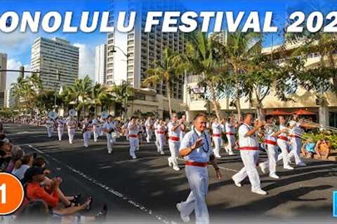 Honolulu Festival 2023 🌈 PART 1 ⛱️ Grand Parade 🌴 Hawaii 4K Event