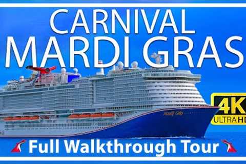 Carnival Mardi Gras | Full Walkthrough Tour & Review | Ultra HD Port Canaveral Orlando | New..