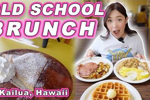 OLD SCHOOL BRUNCH! || [Kailua, Hawaii] Local Breakfast, Crepes & Waffles!