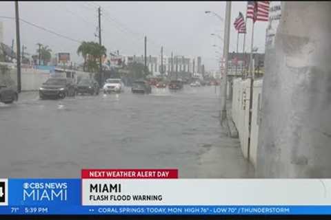 Flash flood warning in Miami