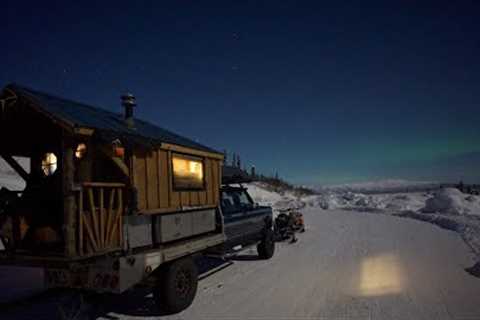 The Northern Lights in Alaska on the DEEPEST SNOW Day of the Year  |  Iditarod Sled Dog Race