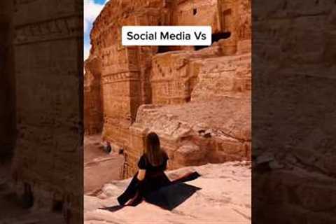 best travel destinations social media vs reality #funny #shorts #viral #travel #vacation