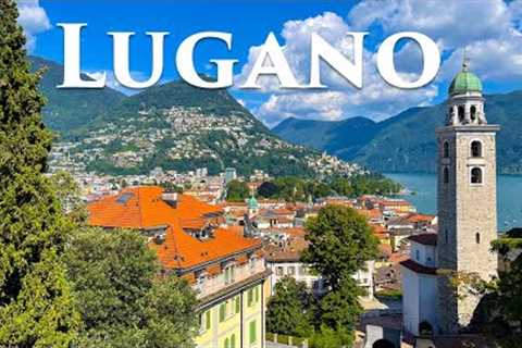 Lugano 4K - Real Life Fairy Tale City in Switzerland - Walking Tour, Travel Vlog