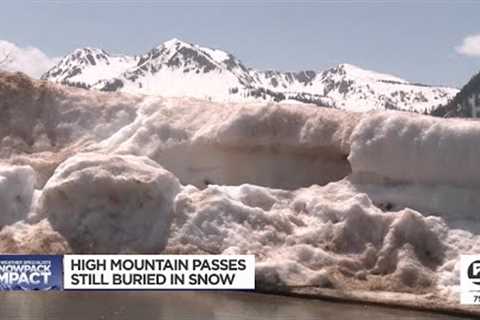 High mountain passes still buried in snow