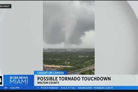 Possible tornado spotted in northern Florida