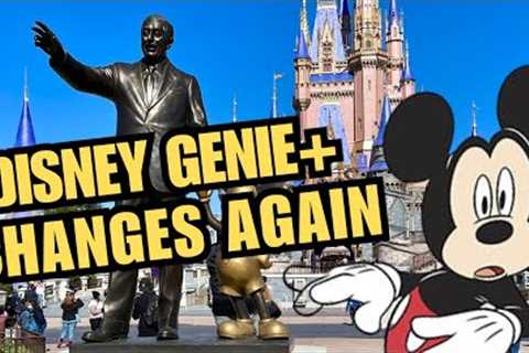 Walt Disney World Changes Disney Genie+ Again!