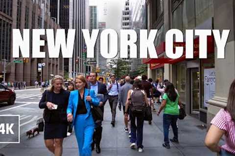 NEW YORK Walk 4K - Busy Streets of MANHATTAN, Walking tour NYC Summer 2023