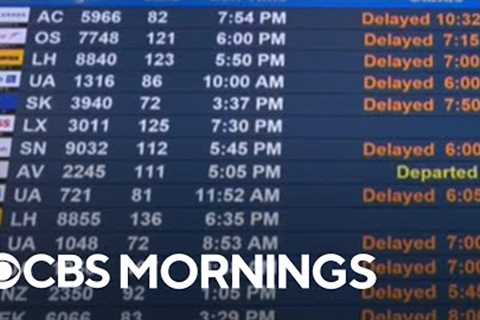 Severe weather on East coast causes air travel mess ahead of the holiday weekend