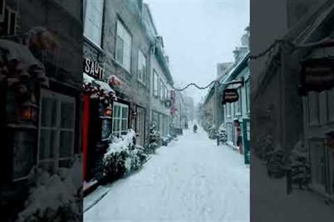 Like in Old Times Winter Wonderland in Snowy Village #snowfall #snowstorm #village