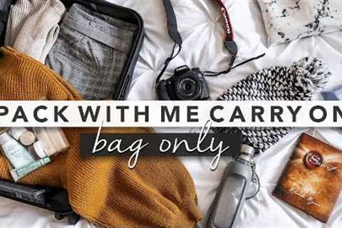 Pack With Me Carry On Only for Winter Travel | by Erin Elizabeth