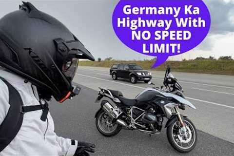 An INDIAN on a GERMAN HIGHWAY with NO SPEED LIMITS..