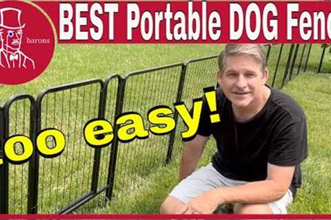 Affordable Dog Fence | Install Portable Fence, Backyard or RV Camping