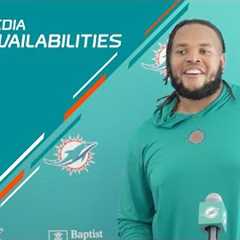 OL Robert Hunt Meets with the Media | Miami Dolphins Training Camp