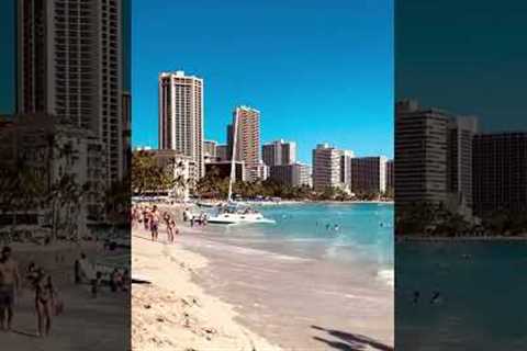 Waikiki Beach Honolulu Hawaii  #shorts