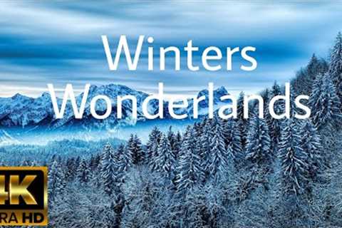 Winter Wonderlands 4K - Scenic Relaxation with Soothing Music