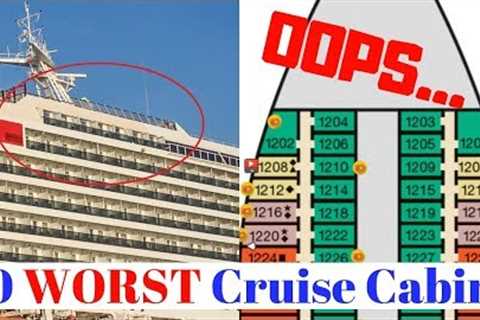 10 Worst Cruise Cabins on a Ship ~ How to Avoid Bad Staterooms