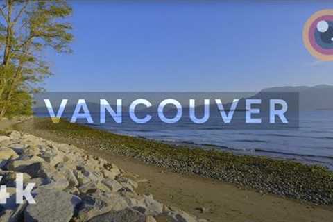 Sunrise Walk ▸ Vancouver, Canada ▸ Spanish Banks to Locarno Beach 🌅▸ Travel Canada ▸ 4k
