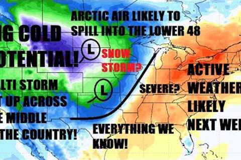 Arctic air likely next week! Multiple storms could bring a Winter storm & severe weather threat
