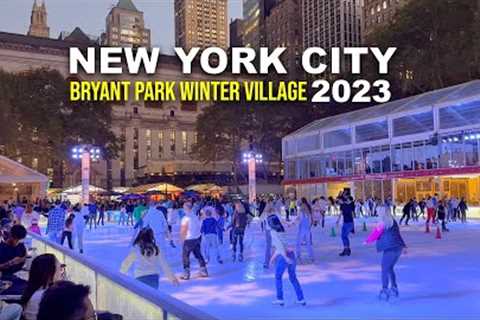 New York City Bryant Park Winter Village 2023 Opening Day Walking Tour ✨ Holidays in New York City ✨