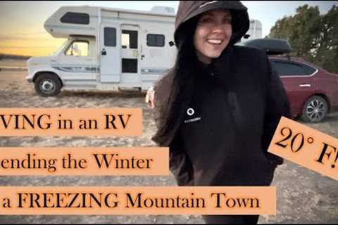 Staying Warm in FREEZING Temps: LIVING in an RV in a SNOWY Mountain Town This Winter