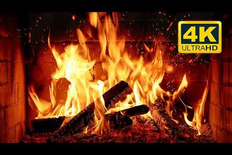 🔥 Cozy Fireplace 4K (12 HOURS). Fireplace with Crackling Fire Sounds. Crackling Fireplace 4K UHD