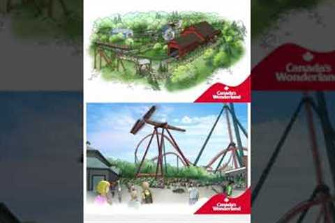CANADAS WONDERLAND NEW RIDES FOR 2023 (Tundra Twister & Snoopy’s Racing Railway) #Shorts