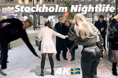 Stockholm 4K Nightlife Sweden - Crazy Night in Sture Plan