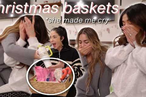EXCHANGING CHRISTMAS BASKETS WITH THE GIRLS!! *GOT EMOTIONAL*@luluxx_x @StaceyDiazApodaca
