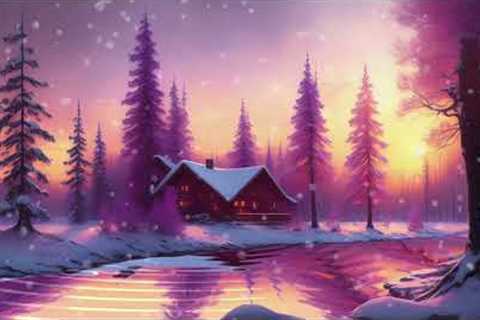 |Relaxing Winter Holiday Landscape - Cozy Holidays - Cheerful Atmosphere - Snowy Christmas