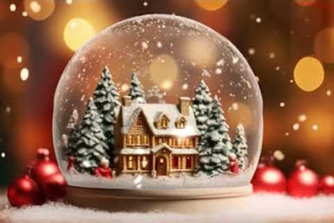 24/7 Classical Music Winter Snow Globe Magical Snowing Village House Relaxing Instrumental Songs