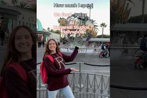 How Much I Spent on Food Today at Universal Studios Hollywood #travelvlog #universalstudios
