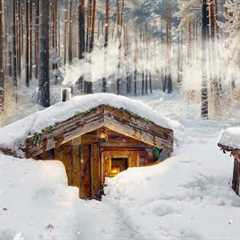 Snowy winter: my HOUSE UNDERGROUND has gone under the snow