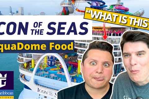WE ATE EVERYTHING ON THE WORLDS LARGEST CRUISE SHIP ICON OF THE SEAS (Our HONEST Food Review)