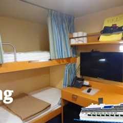 Sharing Crew Cabin in cruise ship || Know how crew members live in cruise ship